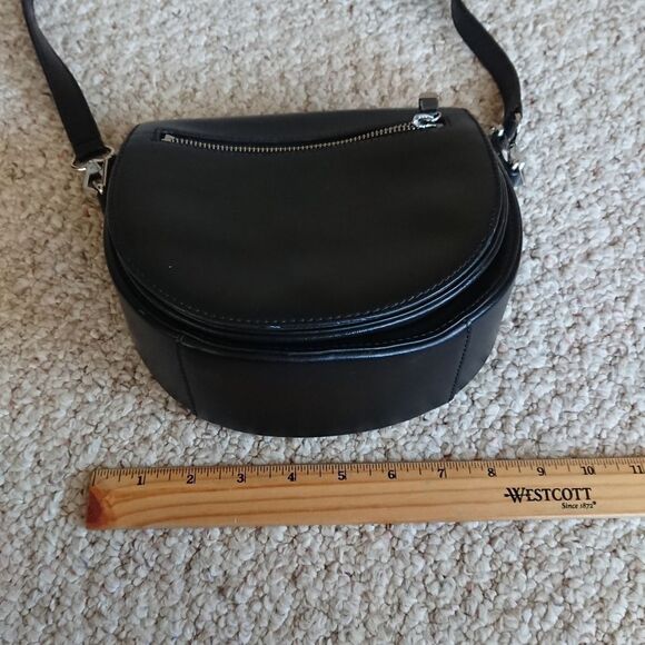 Rebecca Minkoff blabk Saddle Leather Crossbody Bag - Picture 11 of 14